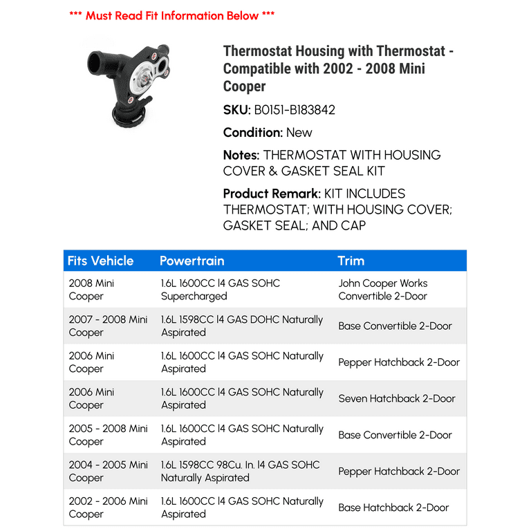 Automatic Transmission Oil Cooler For Mini Cooper 2002-2008 Base L4 1.6L GAS 2Dr