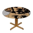 thumbnail image 3 of WYYP Funny Dog Round Tablecloth 100% Polyester Fiber with Elastic Edge White, 3 of 8