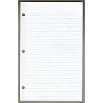 Ruled Filler Paper, 6" x 9.5", Mylar Reinforced, 100 Sheets