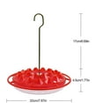thumbnail image 4 of Hummingbird Feeder - Small Humming Bird Feeder for Outdoors Garden | Easy to Clean Solid Bee Proof Wild Bird Feeder with 25 Feeding Ports, Perch and Ant Moat Guard, 4 of 8