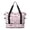 Breast Cancer Ribbon Word White Pattern, variant on Breast Cancer Ribbon Medical Icon Pink Pattern Expandable Travel Tote Bag, Luggage Sleeve Travel Bag with Dry Wet Pockets, Waterproof Dacron Gift Ideas for All People