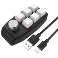 thumbnail image 1 of Clavier de Macro de Programmation Personnalisée USB 6 Touches Copier Coller Mini Bouton pour Photoshop Jeu Clavier Mécanique Blanc, 1 of 5