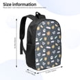 thumbnail image 2 of Salouo Cartoon Animals Print Travel Laptop Backpack,17Inch Casual Bag with Side Pockets for Men & Women Stylish Daypack for Weekender/Business/Hiking-One Size, 2 of 6