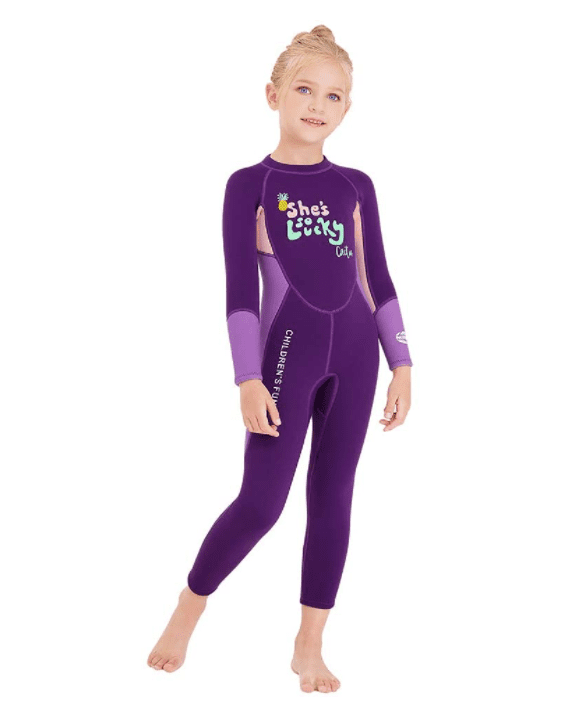 Neoprene Kids Wetsuit for Boys Girls 2.5MM One Piece Full Body Long Sleeve Swimsuit UV Protection Keep Warm for Scuba Diving Snorkeling Swimming Fishing Neoprene Kids Wetsuit for Boys Girls 2.5MM One Piece Full Body Long Sleeve Swimsuit UV Protection Keep Warm for Scuba Diving Snorkeling Swimming Fishing