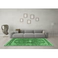 thumbnail image 3 of Ahgly Company Indoor Rectangle Medallion Emerald Green Traditional Area Rugs, 5' x 8', 3 of 4