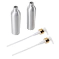 thumbnail image 2 of Dispensador De Botella De Bomba De Aluminio, Botella De Bomba Cosmética De Aluminio Recargable Resistente Al Calor De La Botella 2pcs Para Crema Para Baño, 2 of 7