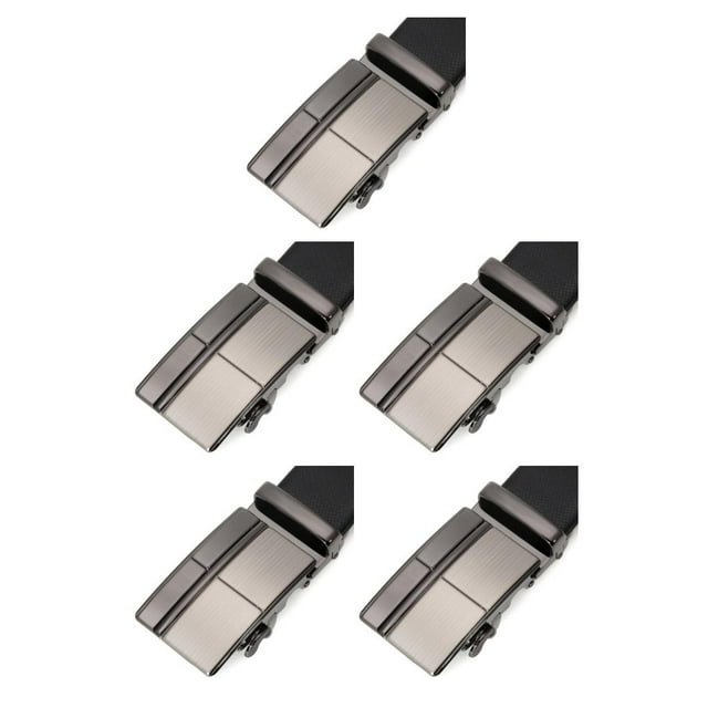 Guardoinrt Male Sliding Buckle Fashionable Strong Metal Belts Heads DIY Crafts Birthday Multi-Types Automatic Buckles Replacement Type4 5Set