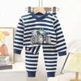 thumbnail image 2 of UAYOTSE Toddler Baby Boy Clothing Sets Little Dinosaur Printed Long Sleeve Tops and Pants Kids 2pcs Outfits,Sizes 4-5 Years, 2 of 5