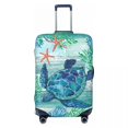 thumbnail image 1 of Custom Race To Safety Sea Turtle Suitcase Cover Dust Proof Luggage Covers Protector for 18-32 inch, 1 of 1