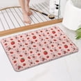 thumbnail image 4 of Pink Cow Strawberry Pattern Bathroom Rugs Mat,Non Slip Microfiber Bathroom Rug,Rubber Backing,Soft Bathroom Mats for Bathroom Floor,Tub and Shower,17x27in(43x68cm), 4 of 5