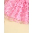 thumbnail image 5 of Bagilaanoe Toddler Baby Girl Summer Dress 3D Butterfly Puff Short Sleeve A-line Princess Dresses 6M 12M 18M 24M 3T 4T Kid Tulle Skirt, 5 of 9
