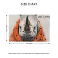 thumbnail image 2 of Placemats Set of 4 / 6, Polka Dot Rhino Welcome Placemats for Dining Table Indoor/Outdoors Heat Resistant Washable Placemats 18" x 12", 2 of 8