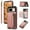 Pink, variant on ELEHOLD Case for Google Pixel 8, Zipper Leather Wallet Case with Card Holder Stand,Pink