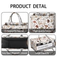 thumbnail image 4 of Large Capacity Tote Bag,Brown Mushroom Leaf Light Pattern Handbag Fashion Luxury Tote Bag,15.7"x13"x 5.1" Inches,Laptop Compatible, 4 of 6
