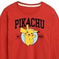 thumbnail image 3 of Pokémon - Pikachu Collegiate - Youth Long Sleeve Graphic T-Shirt, 3 of 5