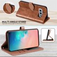 thumbnail image 6 of Compatible with Samsung Galaxy S10e Wallet Case Women Leather Flip with Wrist Strap Kickstand Magnetic Shockproof with Card Holder Protective Case for Samsung Galaxy S10e Life Tree Brown, 6 of 14