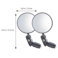 thumbnail image 2 of 1 Pair of Road Bike Rear Mirror Bicycles Rearview Mirror Cycling Accessories, 2 of 5