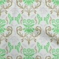 thumbnail image 1 of oneOone Polyester Spandex Sea Green Fabric Asian Block Floral Craft Projects Decor Fabric Printed By The Yard 56 Inch Wide, 1 of 4