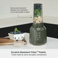 thumbnail image 6 of Thyme & Table Countertop Blender Duo, 1100W, 57oz Tritan Pitcher, 6-Point Stainless Steel Blade, 25oz To-Go Cup with Smart Seal™ Lid and Straw, Dusty Moss, 6 of 13