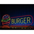 thumbnail image 3 of Craftnamesign Burger Neon Sign, Burger Shop LED Sign, Fast Food Shop Decoration, 3 of 4