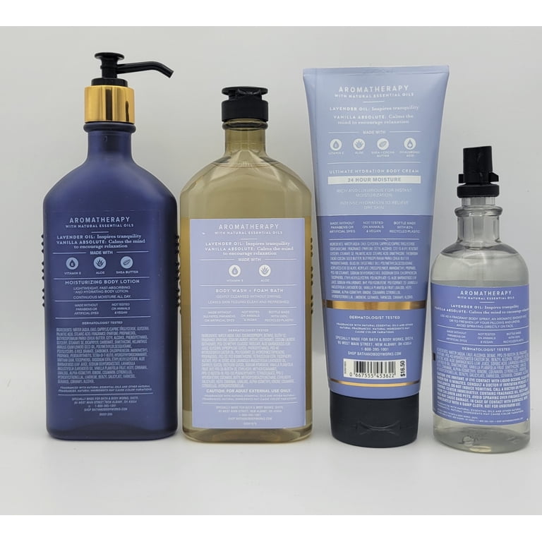 Bath & Body Works Lavender +Vanilla Sleep Set Body Lotion 6.5 oz
