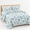 Sky Blue-Full/Queen, variant on Blue-green Conch Full/Queen Size Beach Themed Reversible Quilt Set with Shams