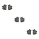 thumbnail image 3 of Minnieouse 1 par de guantes sin dedos, cómodos, simples, térmicos, medio dedo, funda para calentar las manos, calentador de manos, guante para Negro 3piezas, 3 of 6