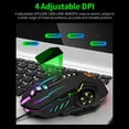 thumbnail image 3 of Graflsoa V7 Ergonomic USB Wired Gaming Mouse with 6 Buttons, Adjustable 4-Level DPI, Multicolor LED Lighting, Non-Slip Scroll Wheel, Available in Black or Pink, 3 of 6