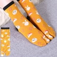 thumbnail image 5 of Women Split Toe Kimono Tabi Crew Socks Cute Cartoon for Cat Floral Bunny Print Flip Flop Sandal Japanese Ninja Geta Hosi, 5 of 15