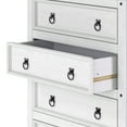 thumbnail image 3 of Wood Dresser 4 Drawers Chest Corona Snow | Furniture Dash, 3 of 6