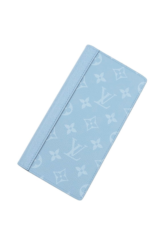Pre-Owned Louis Vuitton Taiga Lama Portefeuille Brazza Long Wallet NM M30757 LOUIS...