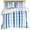 Blue, variant on 3 Piece Aqua Teal Stripe Duvet Cover Set Twin Size,Microfiber Comforter/Quilt Cover with Corner Ties and 2 Pillowcases,Geometric Grey White Vertical Striped All Season Bedding with Zipper Closure