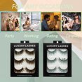 thumbnail image 5 of 6 Pair Fluffy Lashes 3d Mink Lashes Long Thick False Eyelashes Lashes Makeup Mink Eyelashesa, 5 of 5