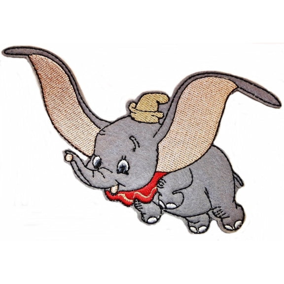 Dumbo Character 3 1/4" Tall Embroidered Patch
