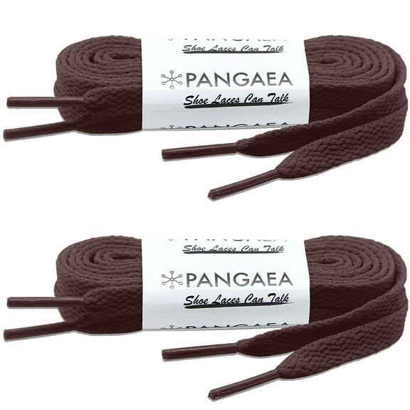 [2 Pair] Flat Shoelaces 5/16 inch (8mm) for Sneakers and Converse Shoelaces Replacements