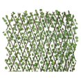 thumbnail image 1 of Valla Valla de simulación Valla Valla telescópica Flores falsas Hojas verdes Valla de jardín Valla, 1 of 5