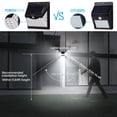 thumbnail image 5 of TORCHSTAR 8Pack 40 LED Solar Security Lights for Garage, Porch, Driveway, Patio, Wireless Solar Motion Lights, 6500K Pure White, 270° Beam Angle, 5 of 8
