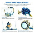 thumbnail image 5 of Coffee Cup Tea Mug with Spoon Set Handmade Enamel Butterfly Flower for Women (2 Pack), 5 of 7