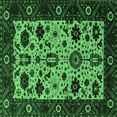 thumbnail image 1 of Ahgly Company Indoor Square Oriental Emerald Green Traditional Area Rugs, 8' Square, 1 of 4