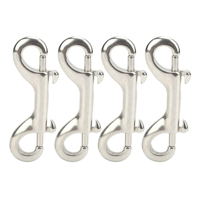 Mosquetones resistentes de acero inoxidable 316 de grado marino - Clips de perno de extremo doble L90MM para cadenas para mascotas