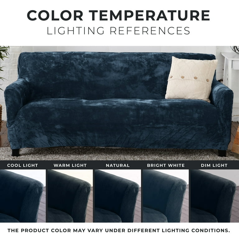 Velvet recliner online slipcover