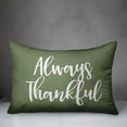 thumbnail image 3 of Creative Products Always Thankful in Green 14 x 20 Spun Poly Pillow, 3 of 3