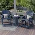 thumbnail image 2 of Wildridge Heritage High Adirondack Chair, Patriot Blue - All-Weather Recycled Plastic Furniture for Patio, Deck, Lawn, 2 of 4