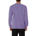 thumbnail image 3 of Lars Amadeus Men's Casual Long Sleeve Solid Color Basic Round Neck Pullover Sweatshirt, 3 of 6