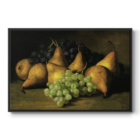 Vintage Botanical Print-LXVIII By Wexford Home Framed in Black Wood Gallery Wrapped Canvas 17 in. x 25 in.