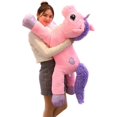 thumbnail image 4 of MorisMos Giant Unicorn Stuffed Animal 43'' Soft Big Unicorn Plush Toy, 4 of 6