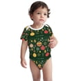 thumbnail image 2 of Yiaed Christmas Print Infant Climbing Short Sleeve Onesie One-Piece Baby Bodysuit Clothes 0-12 Months -18 Months, 2 of 6