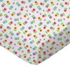 SheetWorld Fitted 100% Cotton Percale Play Yard Sheet Fits BabyBjorn Travel Crib Light 24 x 42, Colorful Roses