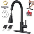thumbnail image 1 of Actualizado Grifo de Cocina de Acero Inoxidable - 1 Mezcladora para Fregadero + 1 Cepillo de Limpieza +1 Pa&ntilde;o Limpieza + Otros Accesorios, Grifo Llaves para Fregadero de Cocina Llave Mezcla, 1 of 9