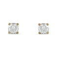thumbnail image 4 of 10k Yellow Gold 1/6Ct TDW Round-Cut Diamond Solitaire Stud Earrings, 4 of 6